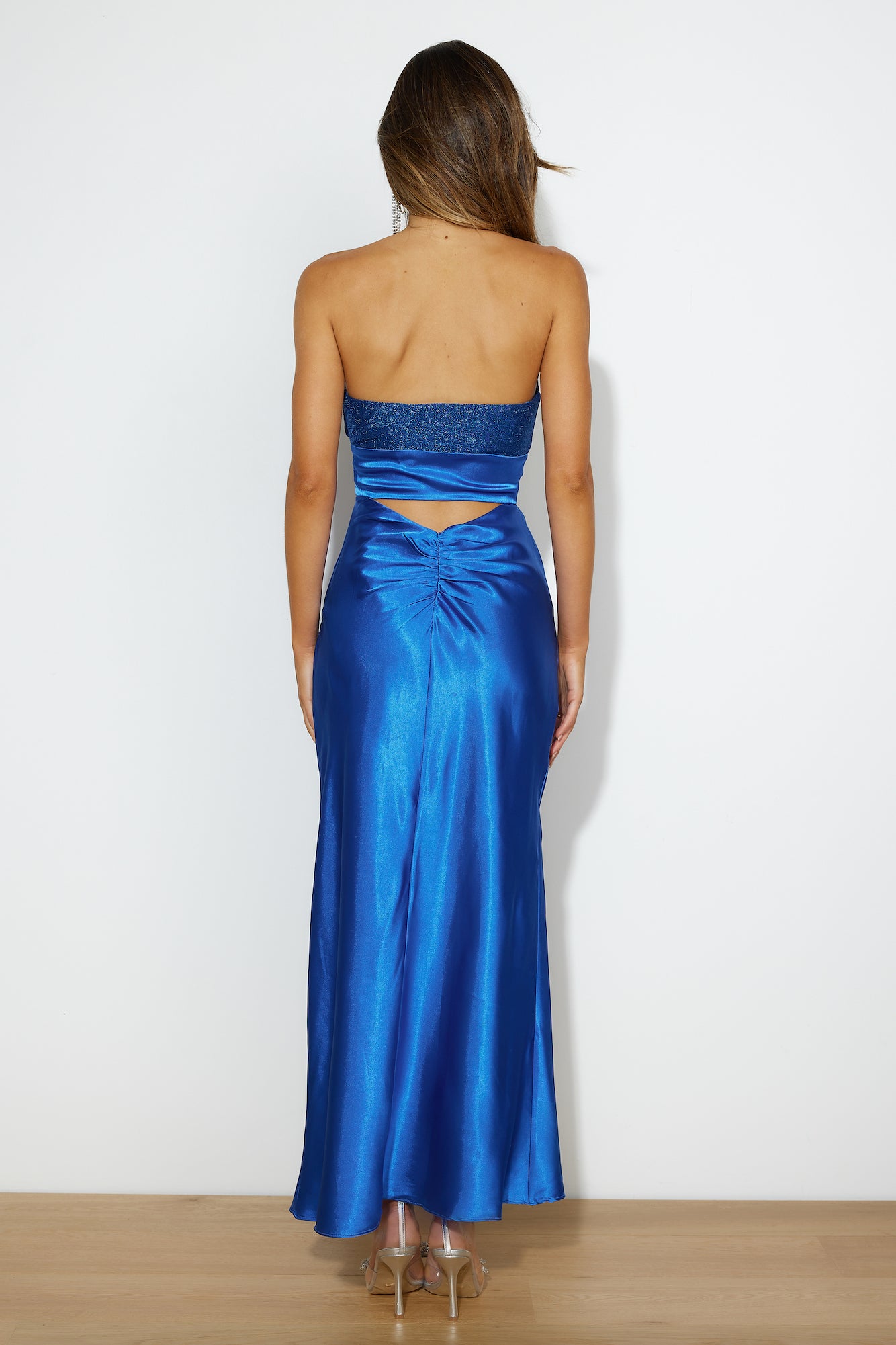 Glam Vibes Maxi Dress Blue