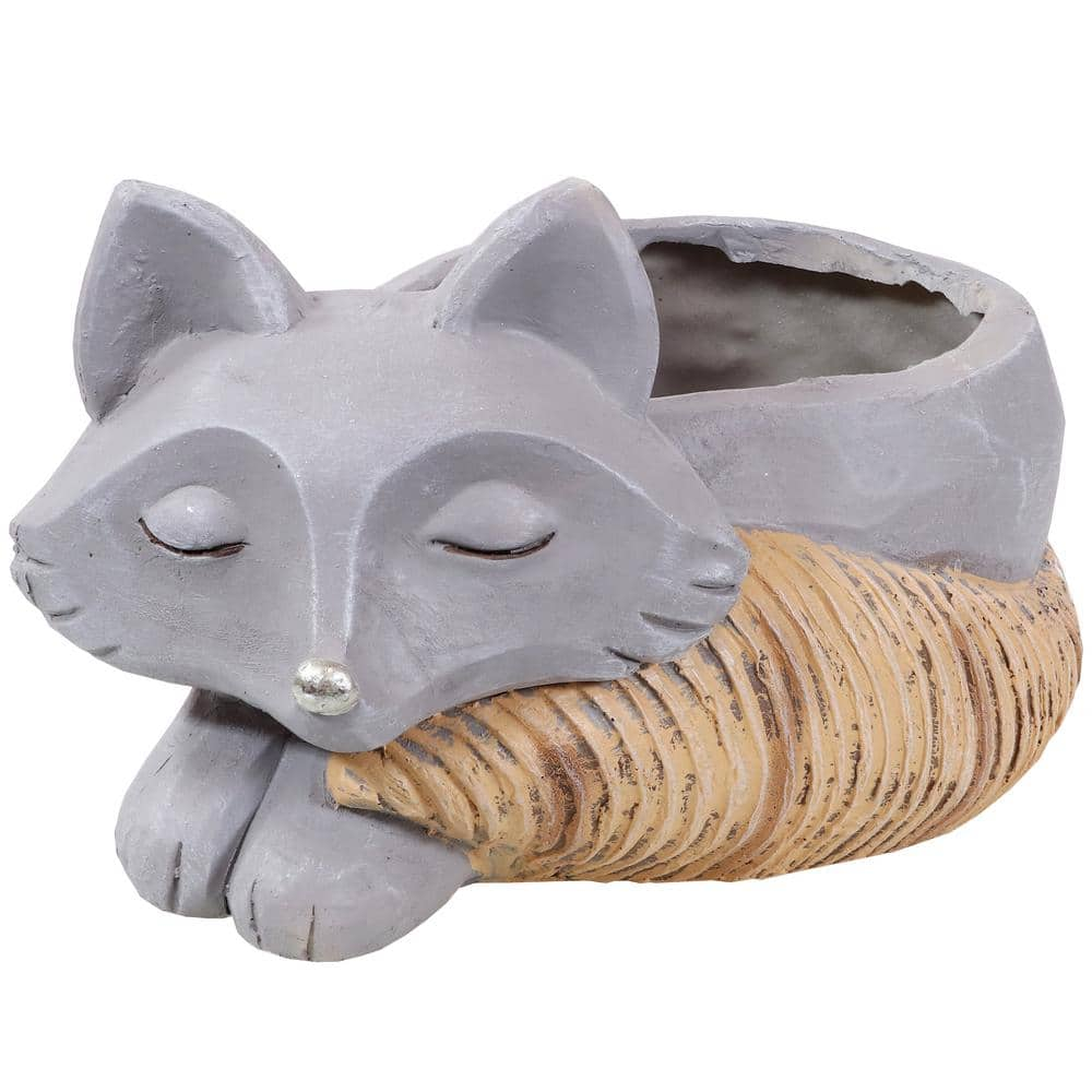 Sunnydaze Sunnydaze 8 in. Indoor Ceramic Planter Statue Finley The Fox ART-240