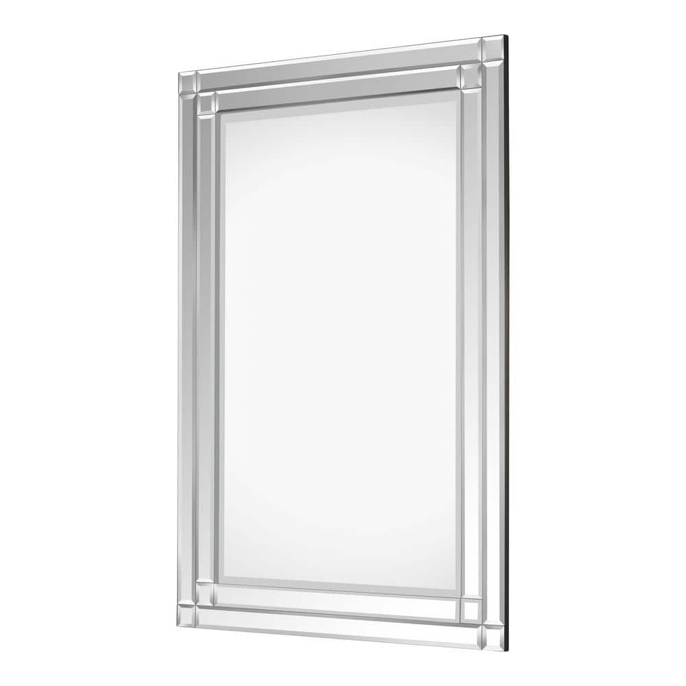 StyleWell Medium Rectangle Beveled Glass Classic Mirror (36 in. H x 24 in. W) MR20361-HD