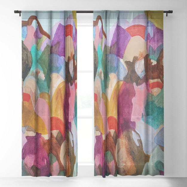 Laura Fedorowicz Beauty In The Connections Single Panel Sheer Window Curtain Deny Designs