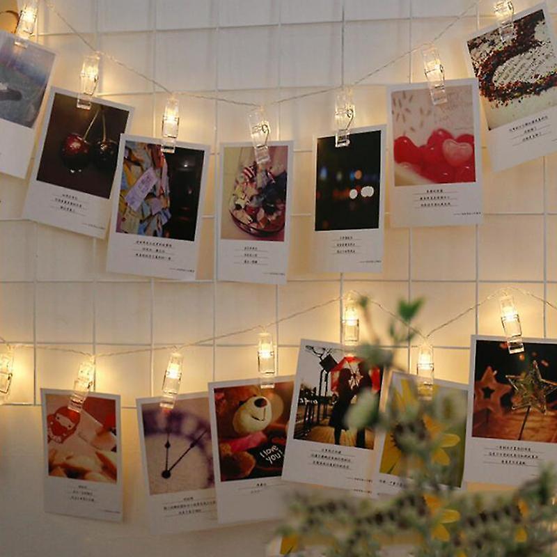 Photo Clip Holder Led Strip String Lights Fairy Photograph Display