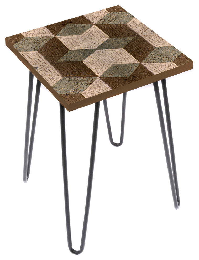 Ancient Op Art Side Table   Contemporary   Side Tables And End Tables   by LAMOU  Houzz