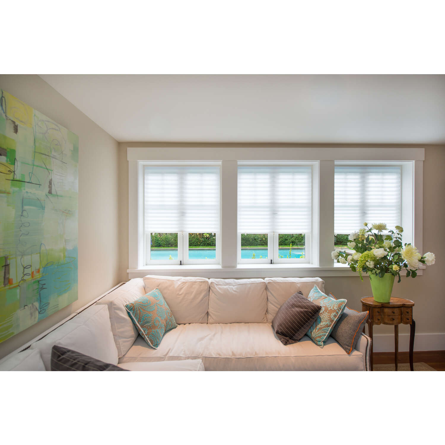 Redi Shade Original Shades White Temporary Window Shade 36 in. W X 72 in. L