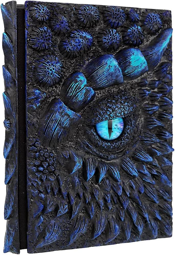 3d Dragon Hardcover Sculpture Journal， Antique Handmade Eye Polystone Blank Craft Writing Sketch Notebook， Home Ornament Artistic Fantasy Decoration