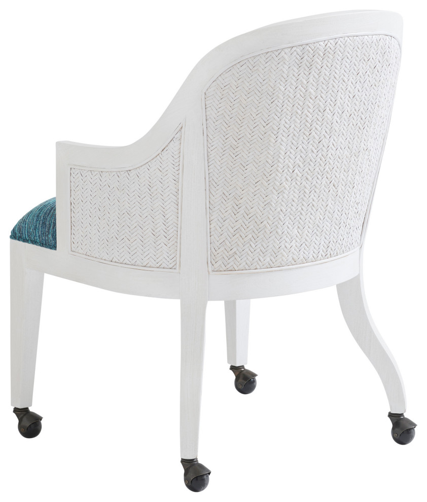 Bayview Arm Chair With Casters   Beach Style   Dining Chairs   by Homesquare  Houzz