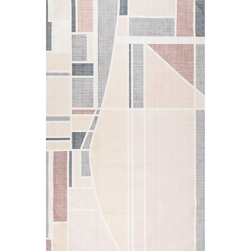 nuLOOM Dannie Modern Geometric Machine Washable Area Rug