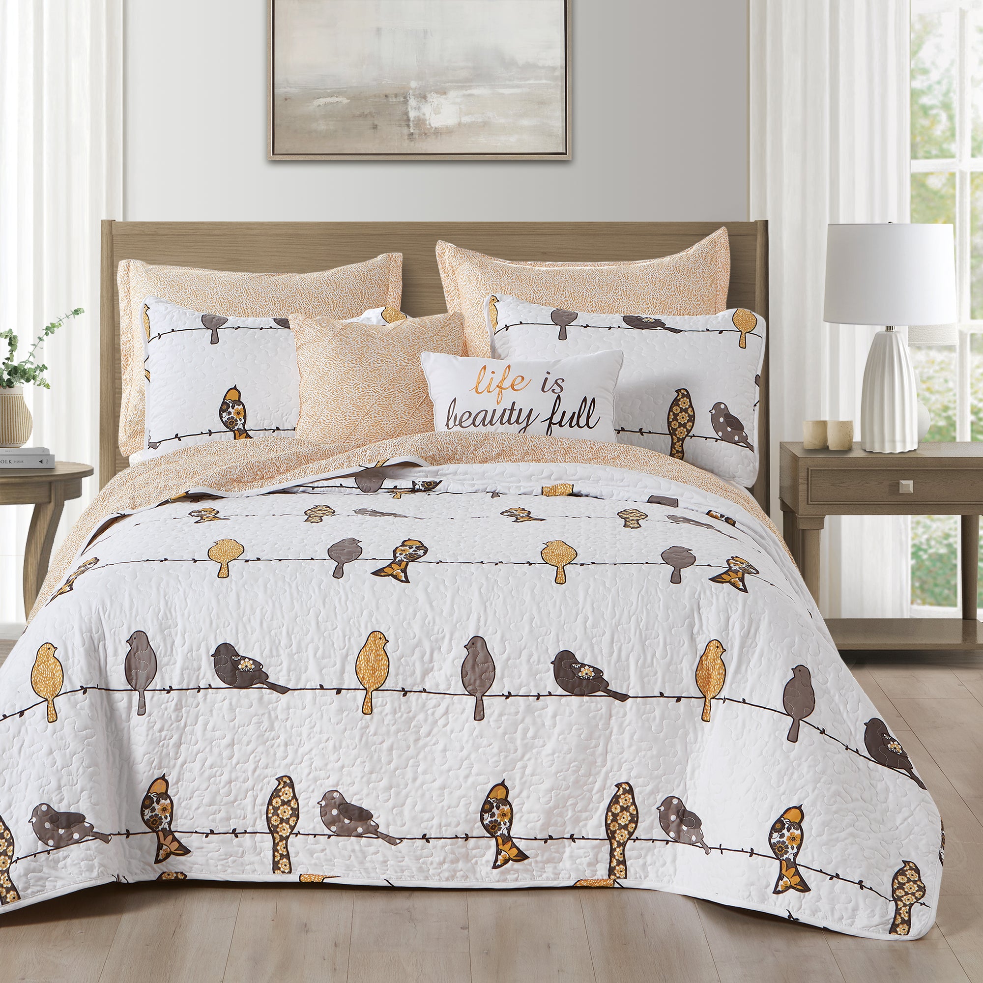 Rowley Birds Quilt 7 Piece Set