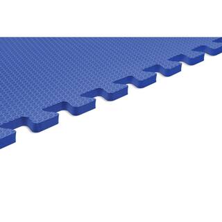 Norsk Blue 24 in. x 24 in. EVA Foam Non-Toxic Solid Color Interlocking Tiles (96 sq. ft. - 24 tiles) 240747_4