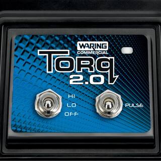 Waring Commercial TORQ 2.048 oz. . . . 2 Speed Black Blender wToggle Switch and Stainless Steel Container TBB145S4