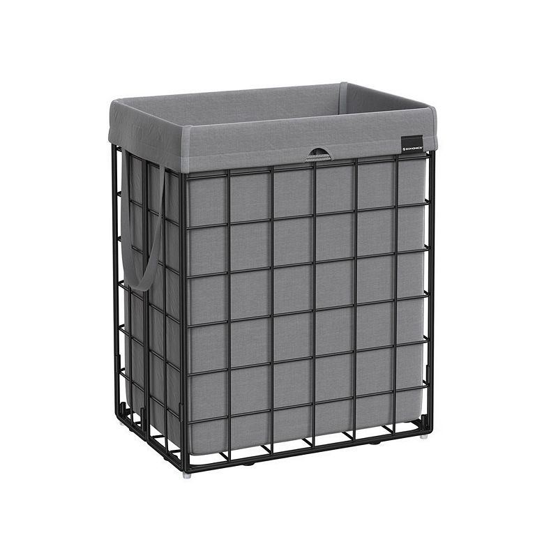 90l Laundry Collapsible Hamper With Metal Frame