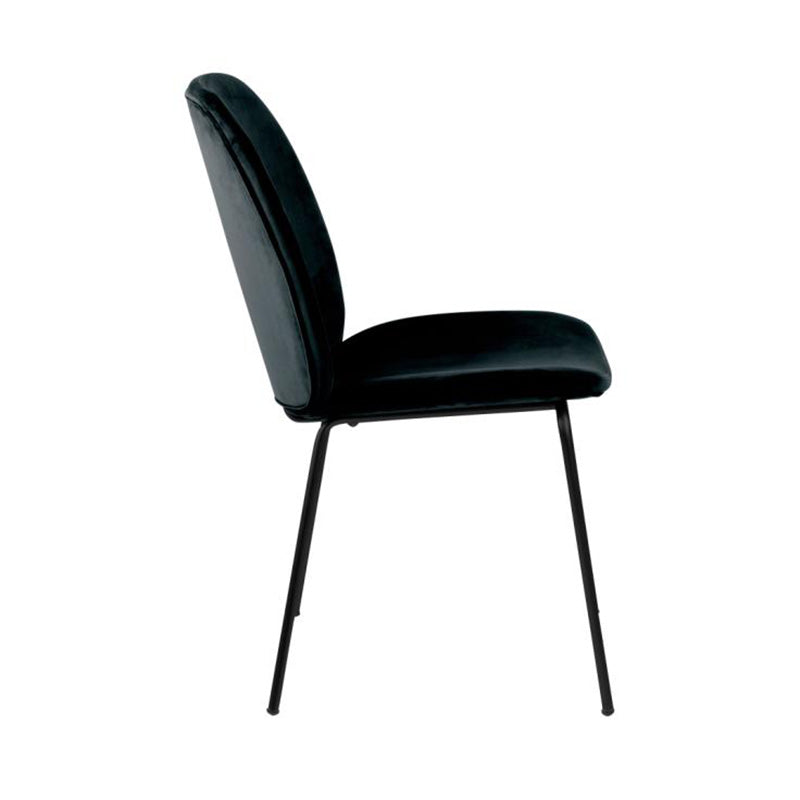 ADELIA Dining Chair - Black Velvet