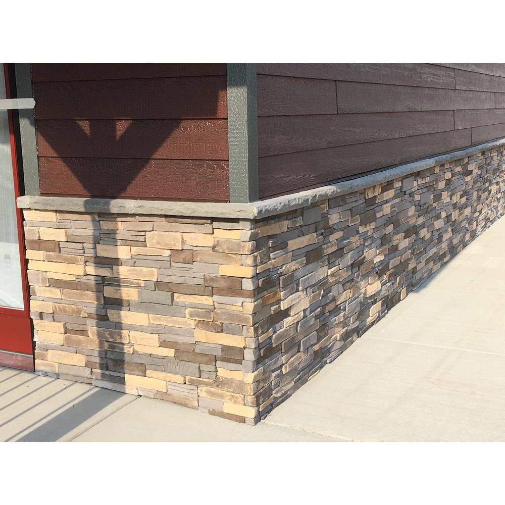 ADORN 23.5 in. x 6 in. Buckskin Stone Veneer Siding (Flats) BFLAT