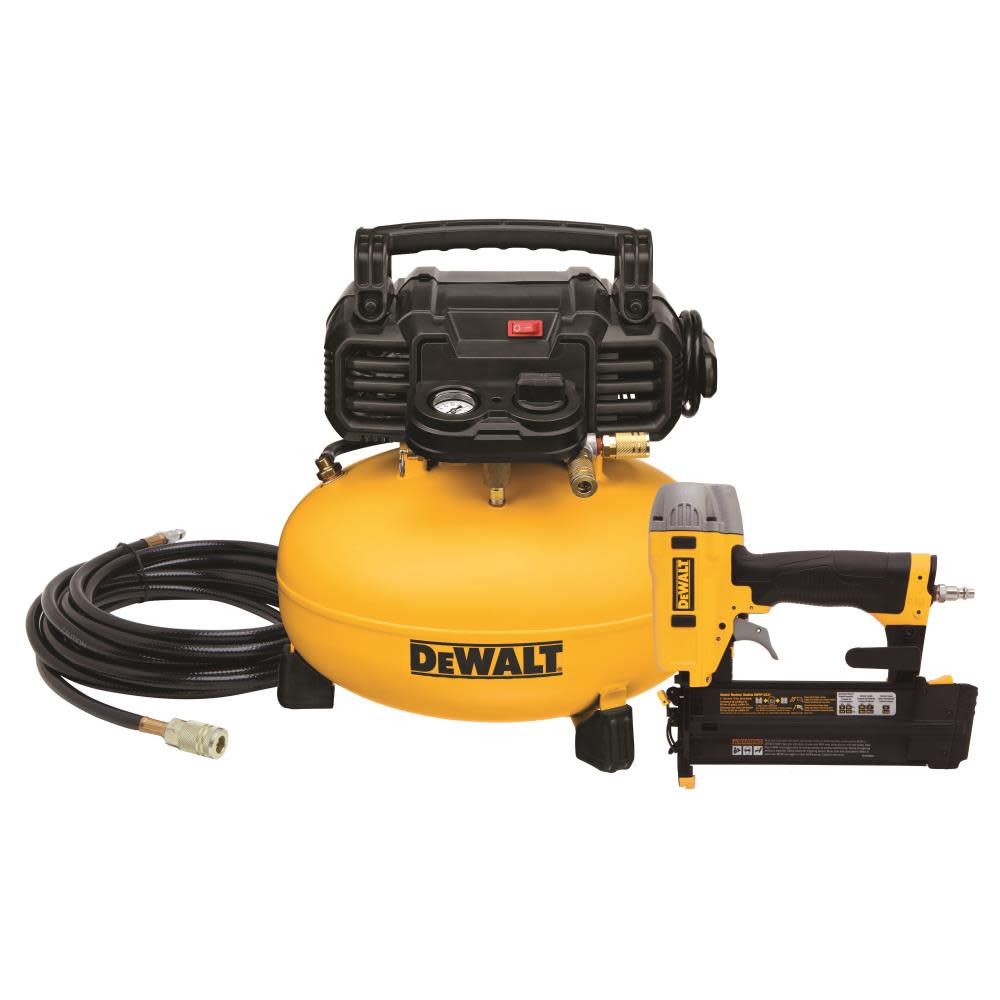 DEWALT 6 gal Pancake Compressor/ 2 In. Brad Nailer Combo Kit DWC1KIT-B from DEWALT