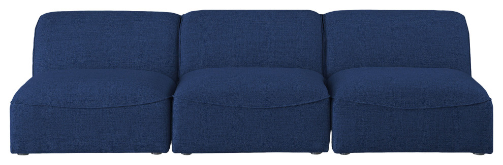 Miramar Linen Upholstered Modular Sofa   Contemporary   Sectional Sofas   by Meridian Furniture  Houzz