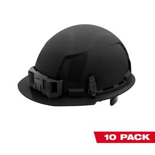 MW BOLT Black Type 1 Class C Front Brim Vented Hard Hat with 6-Point Ratcheting Suspension (10-Pack) 48-73-1230X10