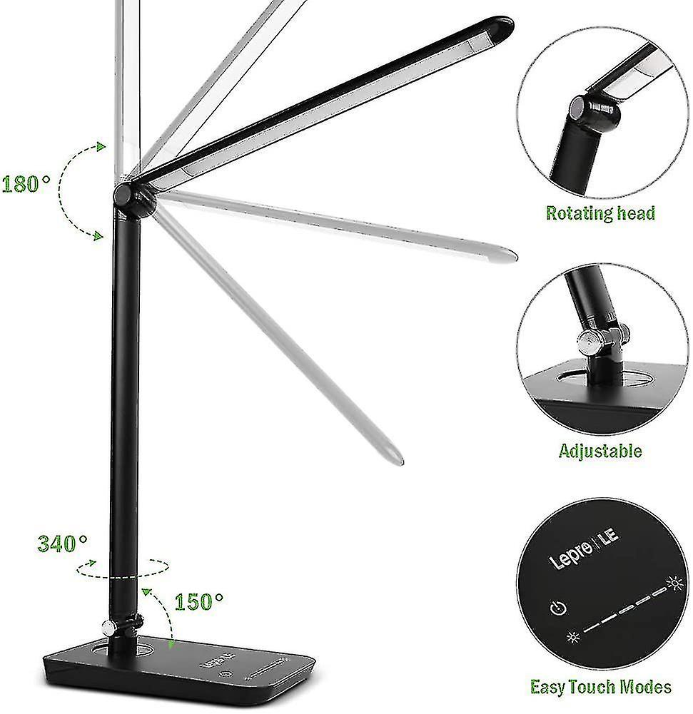 2023-led Desk Lamp. Dimmable Daylight Lamps. Touch Control Desktop Task Light