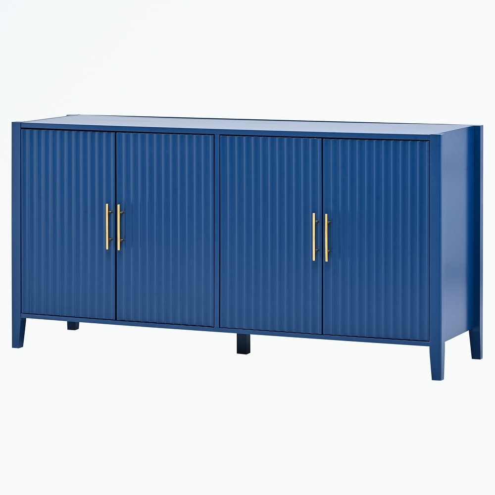 Storage Cabinet Sideboard Wooden Cabinet with Metal Handles