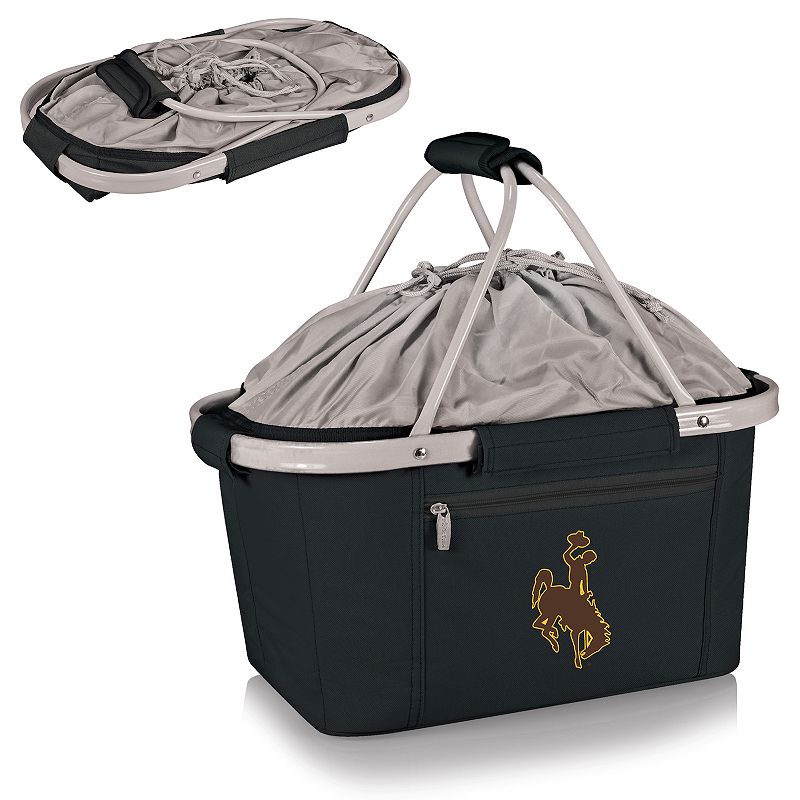 Picnic Time Wyoming Cowboys Metro Basket Collapsible Cooler Tote