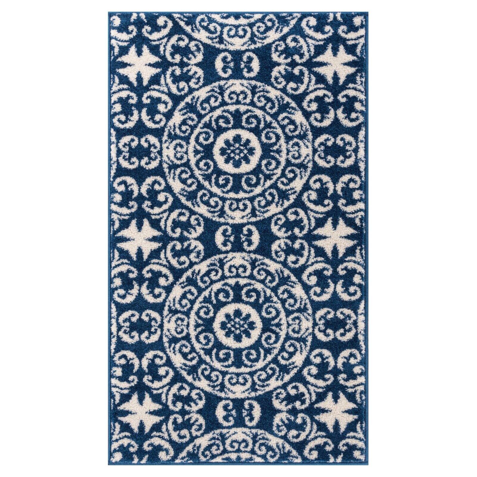 Well Woven Sydney Traditional Nautical Area Rugs, Blue