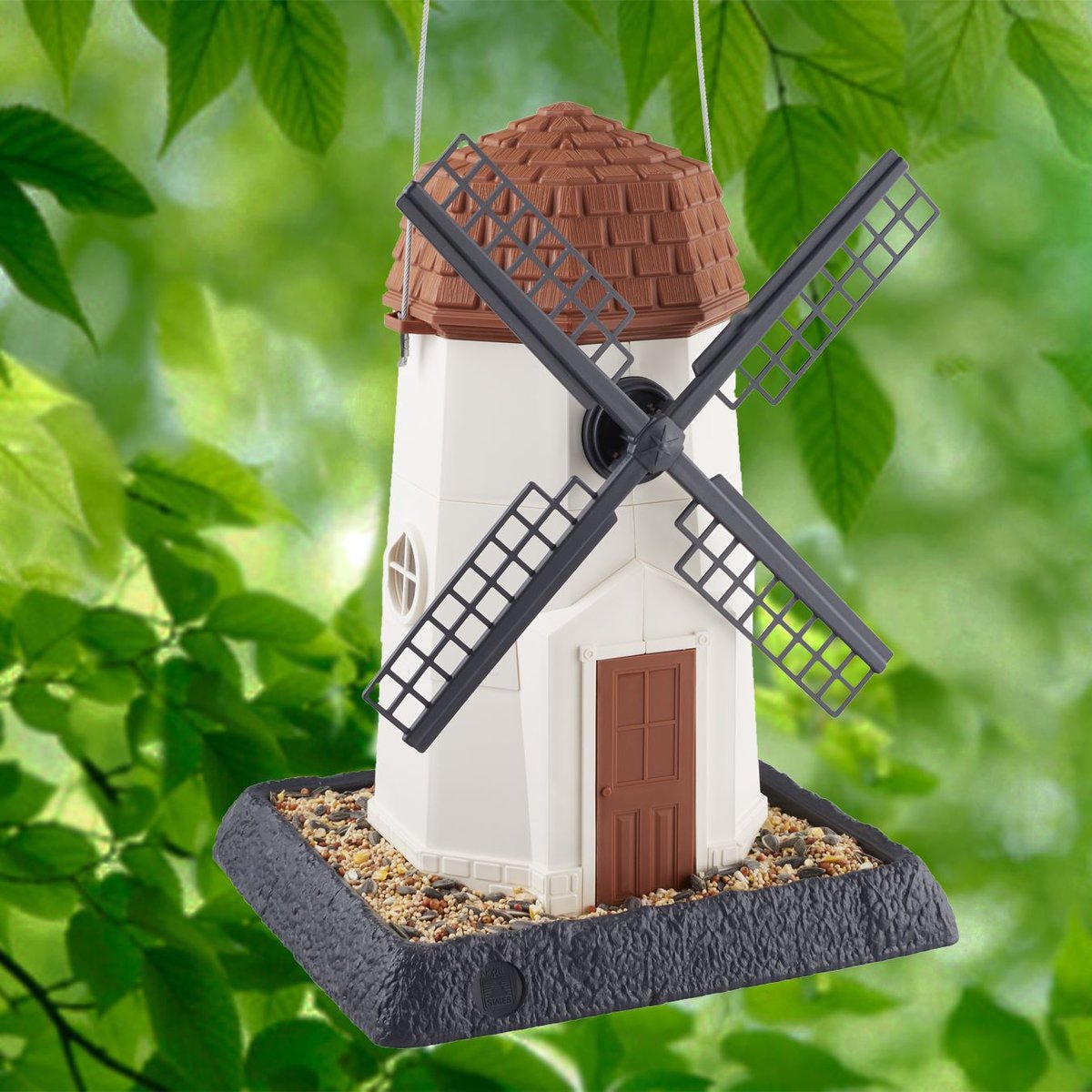 North States Village Collection Windmill Bird Feeder