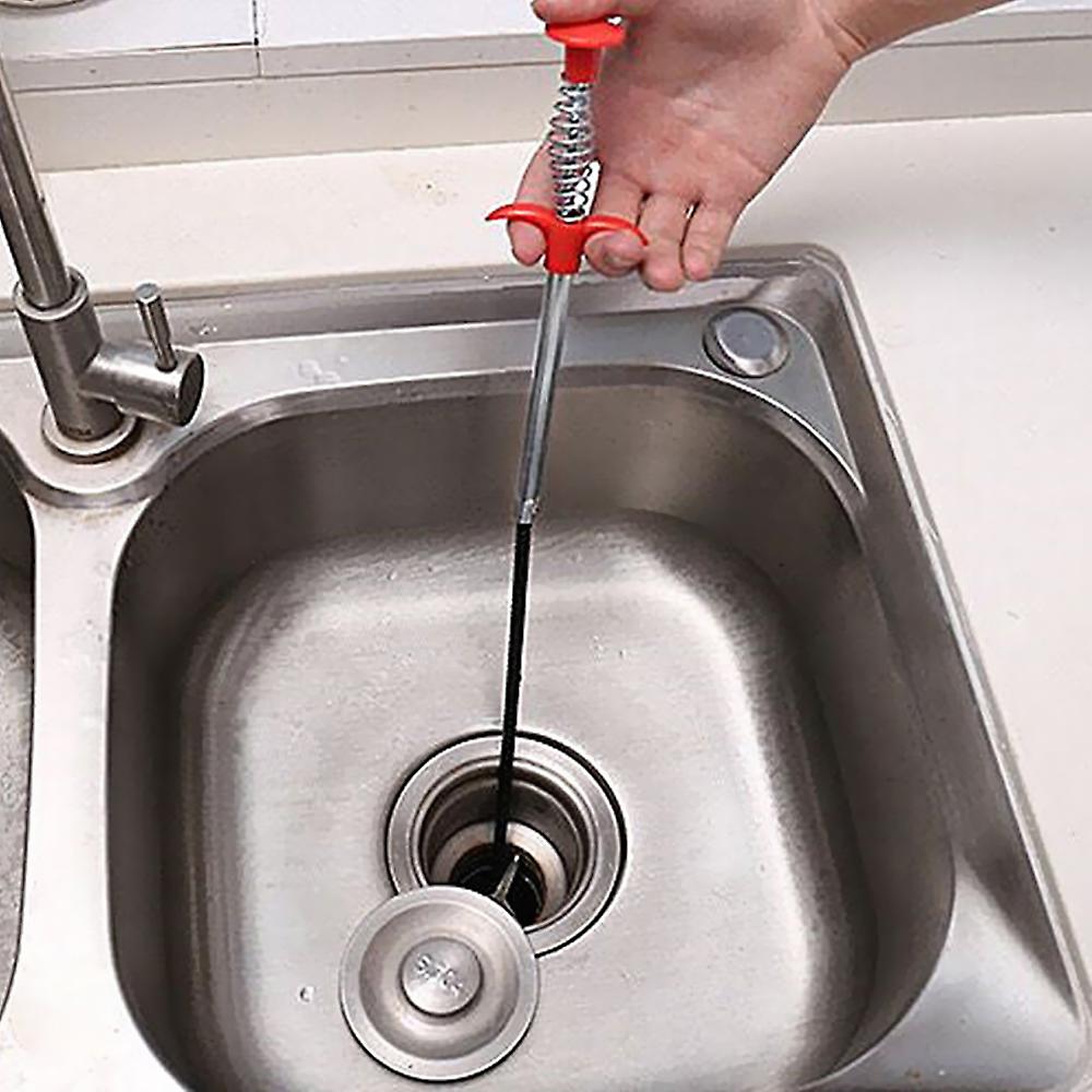 Plumbing Drain Snake Clogged Drains Snake Auger Hair Clog Remover Shower Toilet Sink Cleaner No.232901