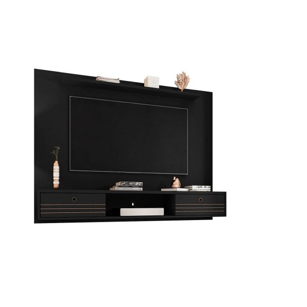 Liberty 70.86 Floating Entertainment Center in Black