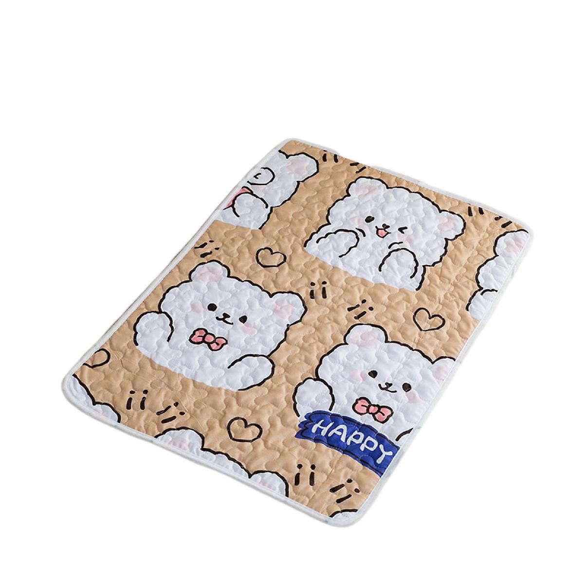 Dog Sleeping Mat Dog Kennel Mat Cat Sleeping Mat Pet Mat Pet Kennel Cool Summer Long Sleep Does Not Heat Up Lcute Bear