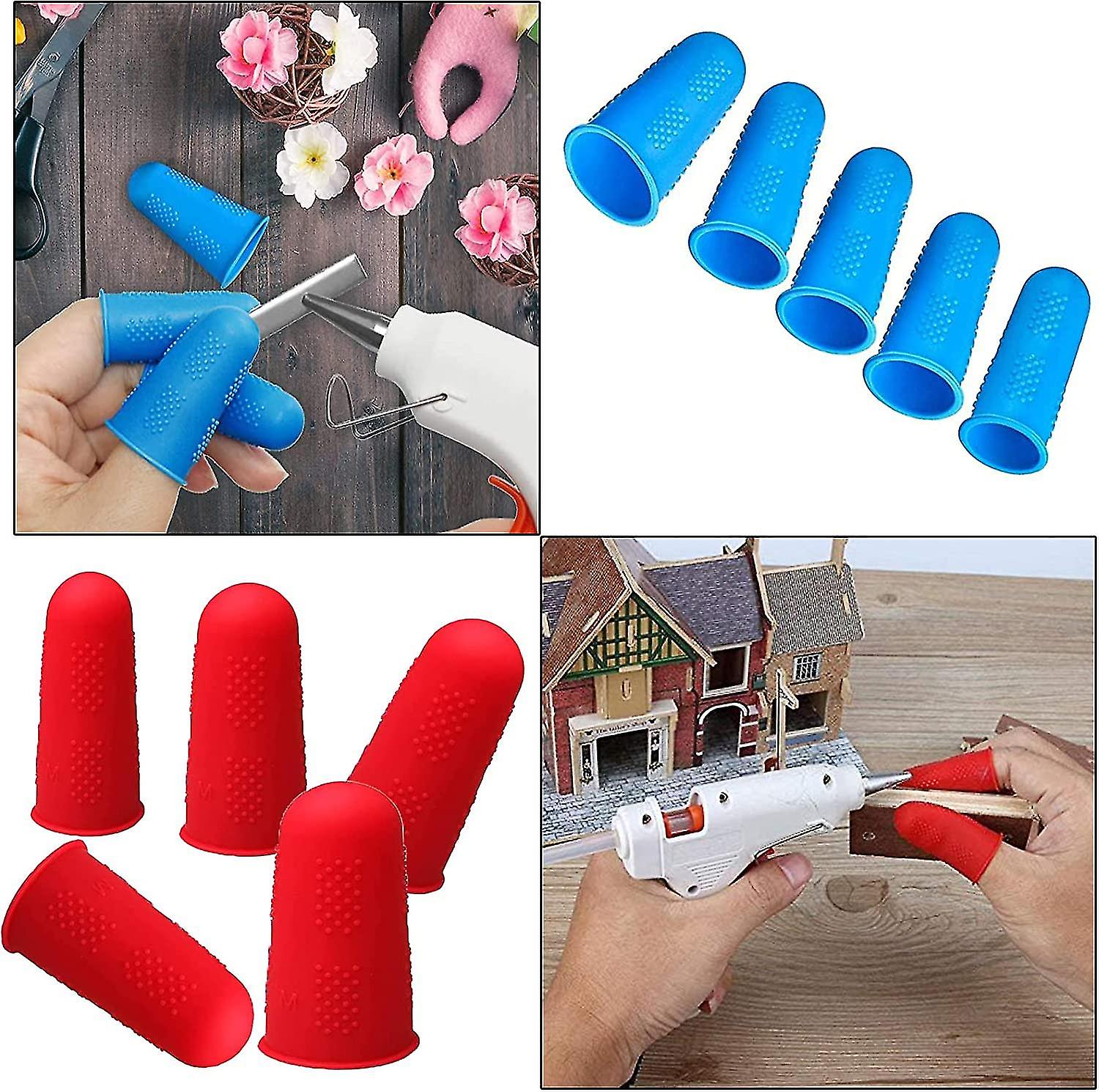 Silica Gel Finger Protection，10pcs Of 3 Sizes Silicone Finger Cots