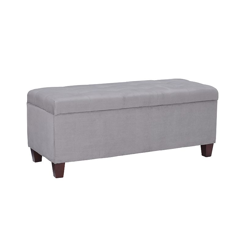 Linon Carmen Shoe Storage Ottoman