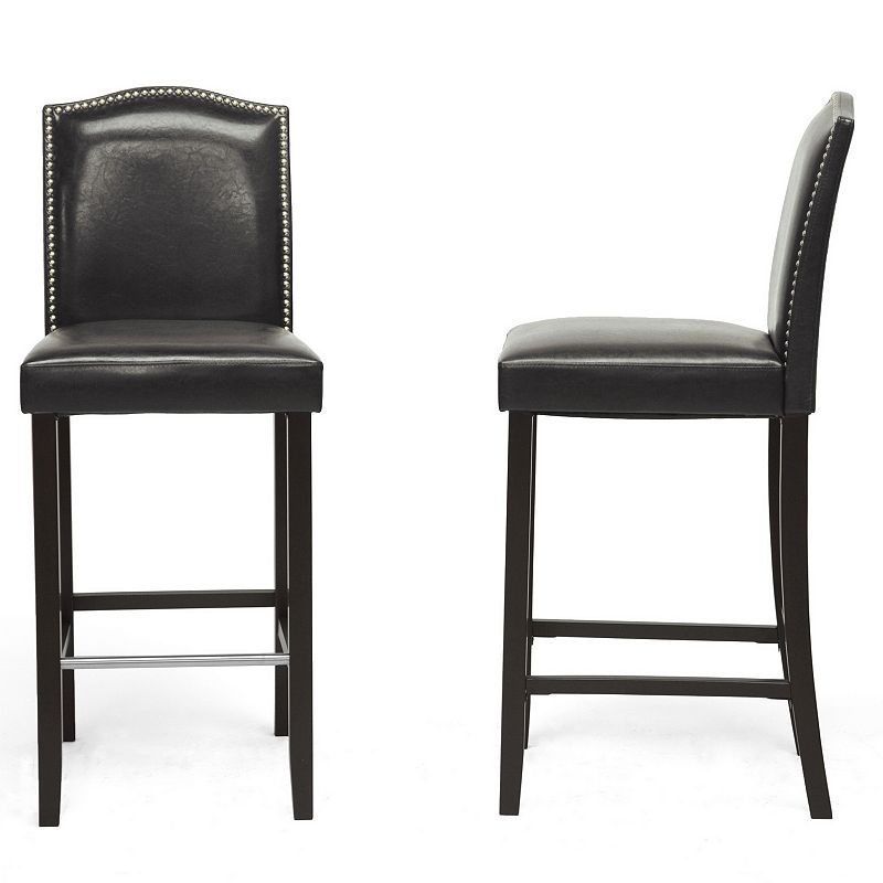 Baxton Studio 2-piece Libra Bar Stool Set