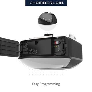 Chamberlain 34 HP LED Smart Quiet Belt Drive Garage Door Opener with Battery Backup B4613T