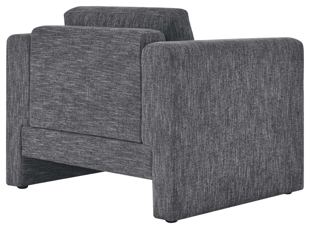 Visible Fabric Armchair   Gray   Transitional   Armchairs And Accent Chairs   by First of a Kind USA Inc  Houzz