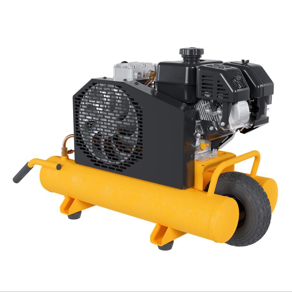 DW 8 Gallon Air Compressor 175 PSI Kohler Gas Powered Wheelbarrow DXCMTE6590811 from DW