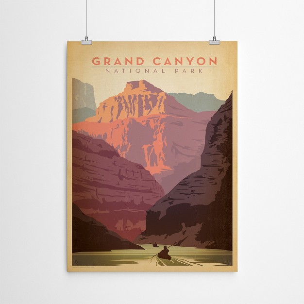 Americanflat Vintage Botanical Grand Canyon National Park By Anderson Design Group Art Print