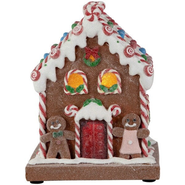 7.5 PreLit LED Gingerbread Candy House Christmas Decoration