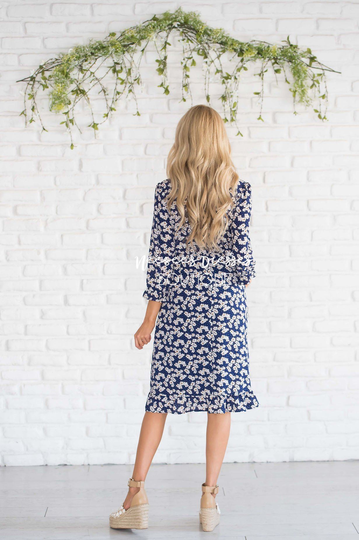 The Adali Faux Wrap Dress