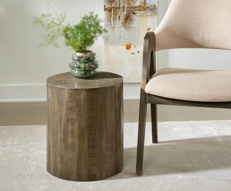 Callaway Smoke Gray Accent Table