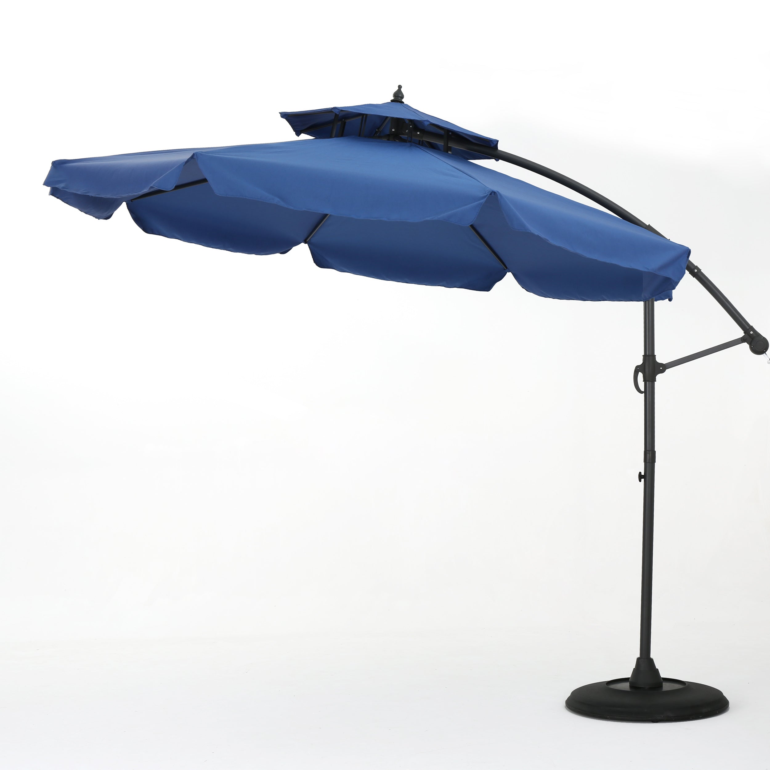 Balrey Outdoor Navy Blue Water Resistant Canopy Sunshade with Base