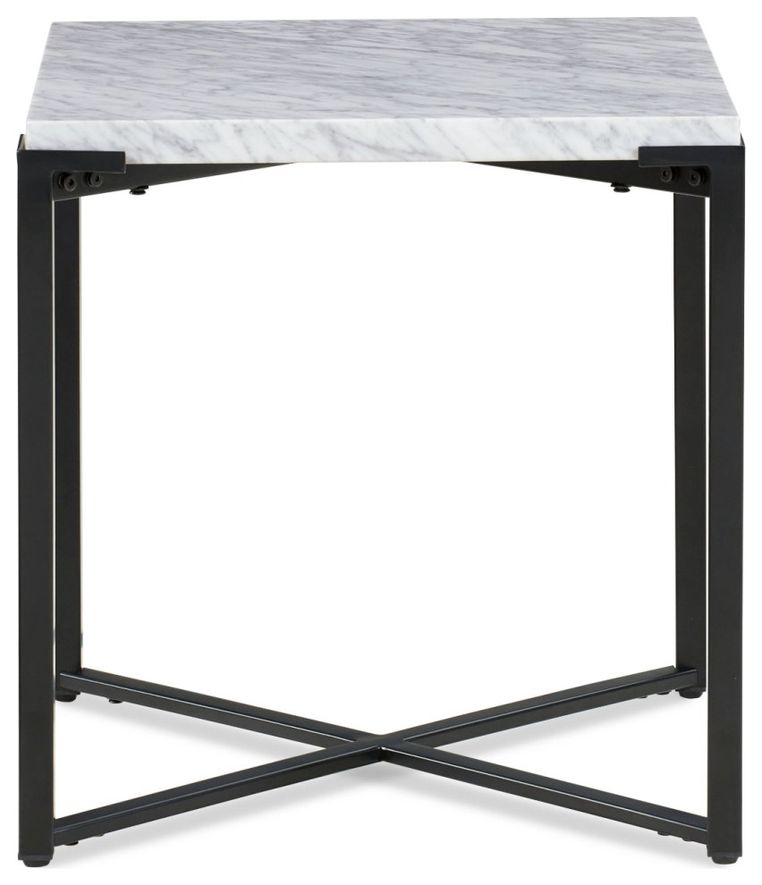 Modus Saxon End Table in Matte Black   Transitional   Side Tables And End Tables   by AMOC  Houzz