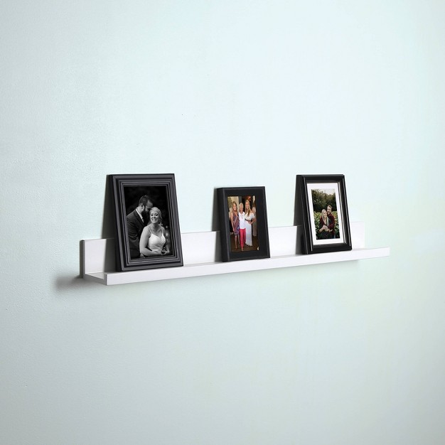 Set Of 2 Picture Ledge Shelves White Inplace