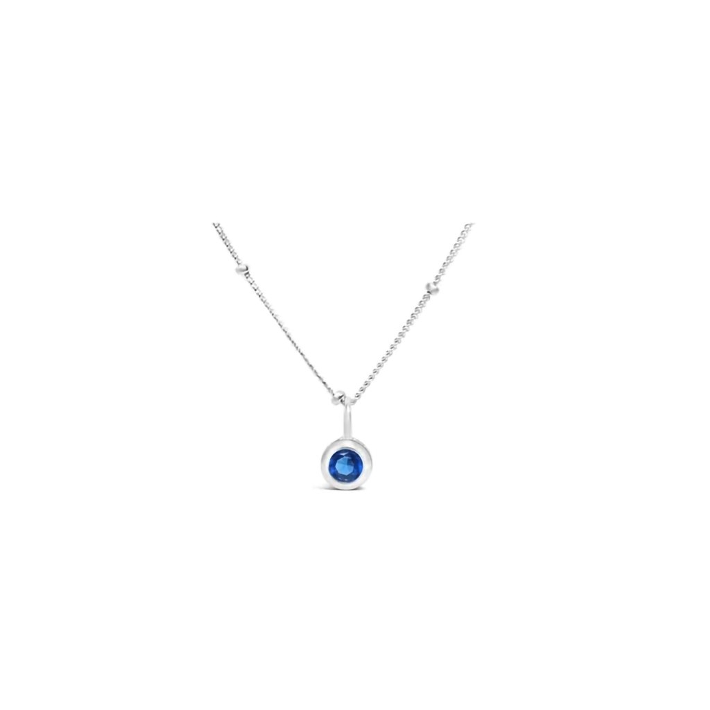 Stia  Sapphire CZ Birthstone Necklace (September)