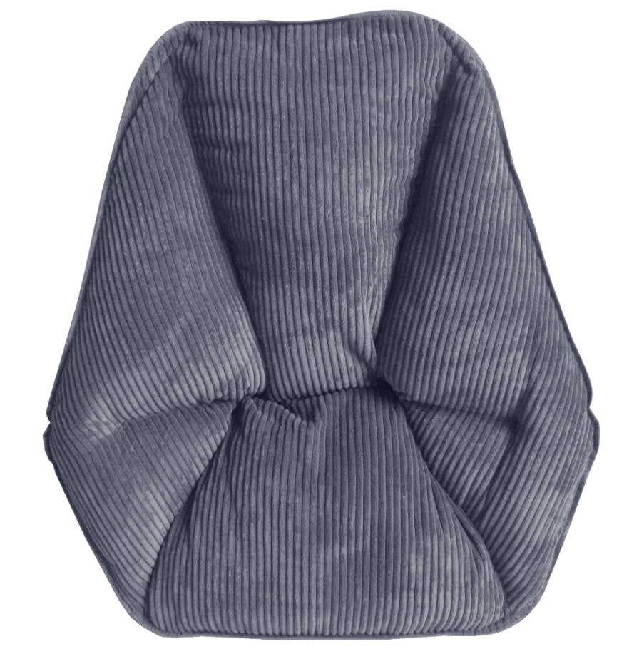 Zenithen Limited Hexagon Folding Dish Chair, Gray Corduroy - Pack of 1