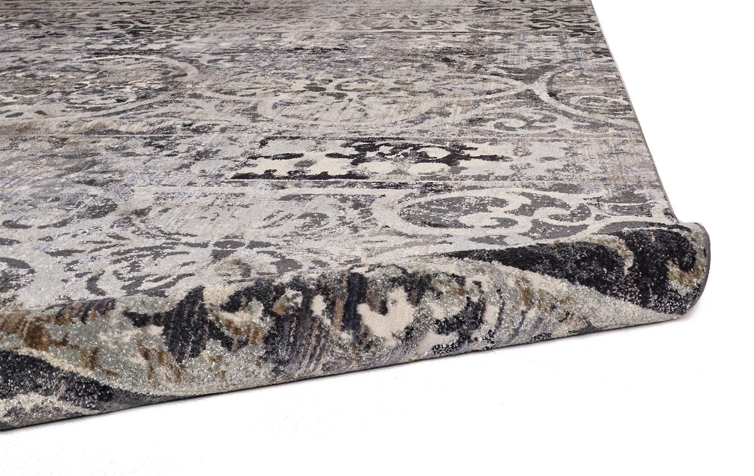 Kiba Gray and Taupe Rug by BD Fine