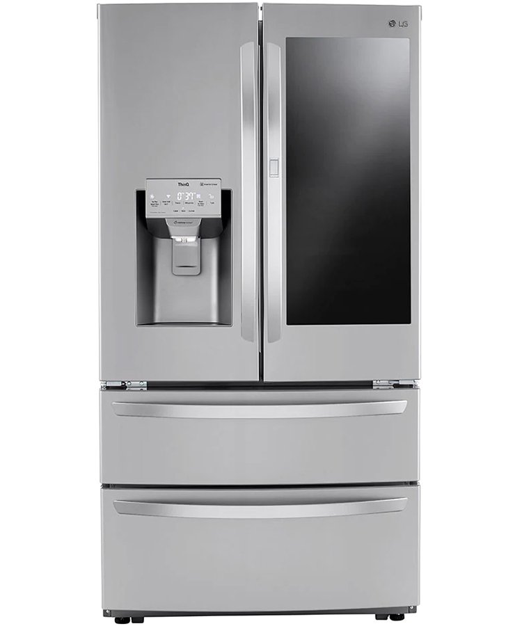 LG 28 Cu. Ft. Stainless Steel Smart InstaView Door-In-Door Double Freezer Refrigerator With Craft Ice