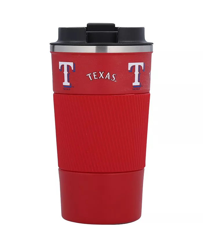 Memory Company Texas Rangers 18 Oz Coffee Tumbler with Silicone Grip