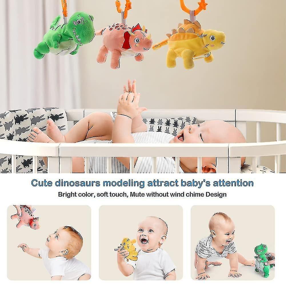 Baby Hanging Rattles Toys， Crib Toys Kids Baby Pram Toys Baby Crib Cot Plush