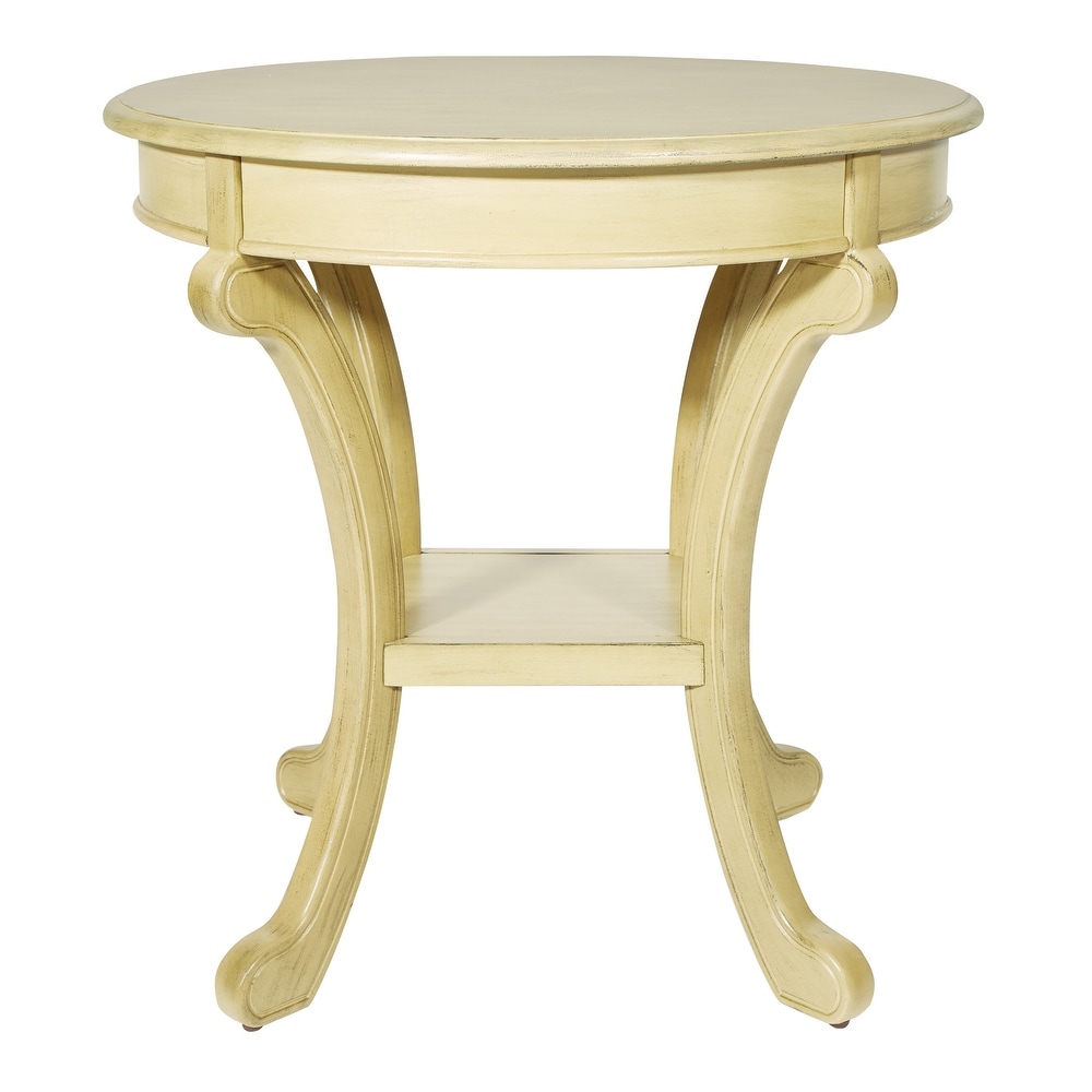 Copper Grove Korostyshiv Hand painted Transitional Accent Table