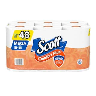 Scott Mega Roll Comfort Plus Toilet Paper (425-Sheets Per Roll 12 Rolls Per-Pack) 54245