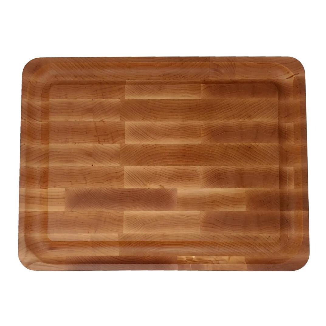 Pit Barrel Cooker EndGrain Medium Maple Cutting Board