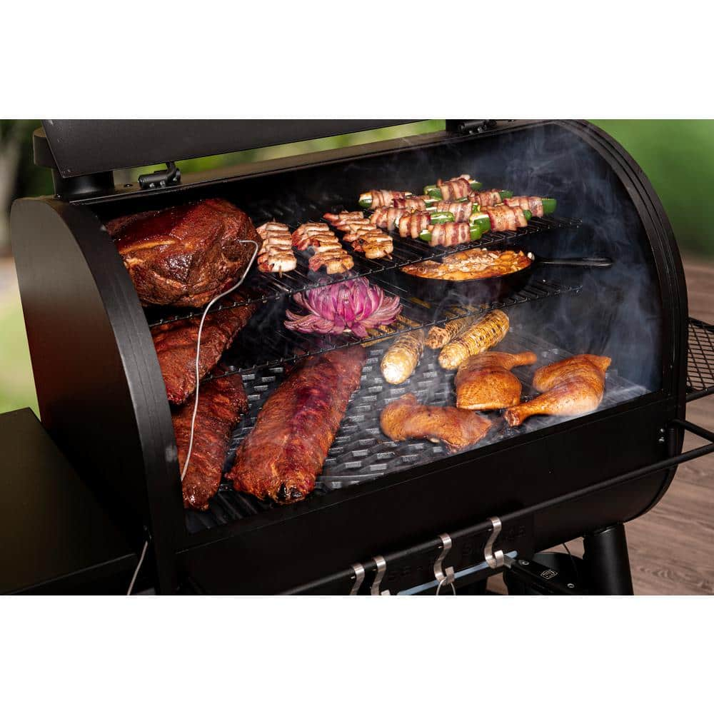 OKLAHOMA JOE'S Rider 1200 DLX Pellet Grill and Smoker in Black with 1,234 sq. in. Cooking Space 22202150